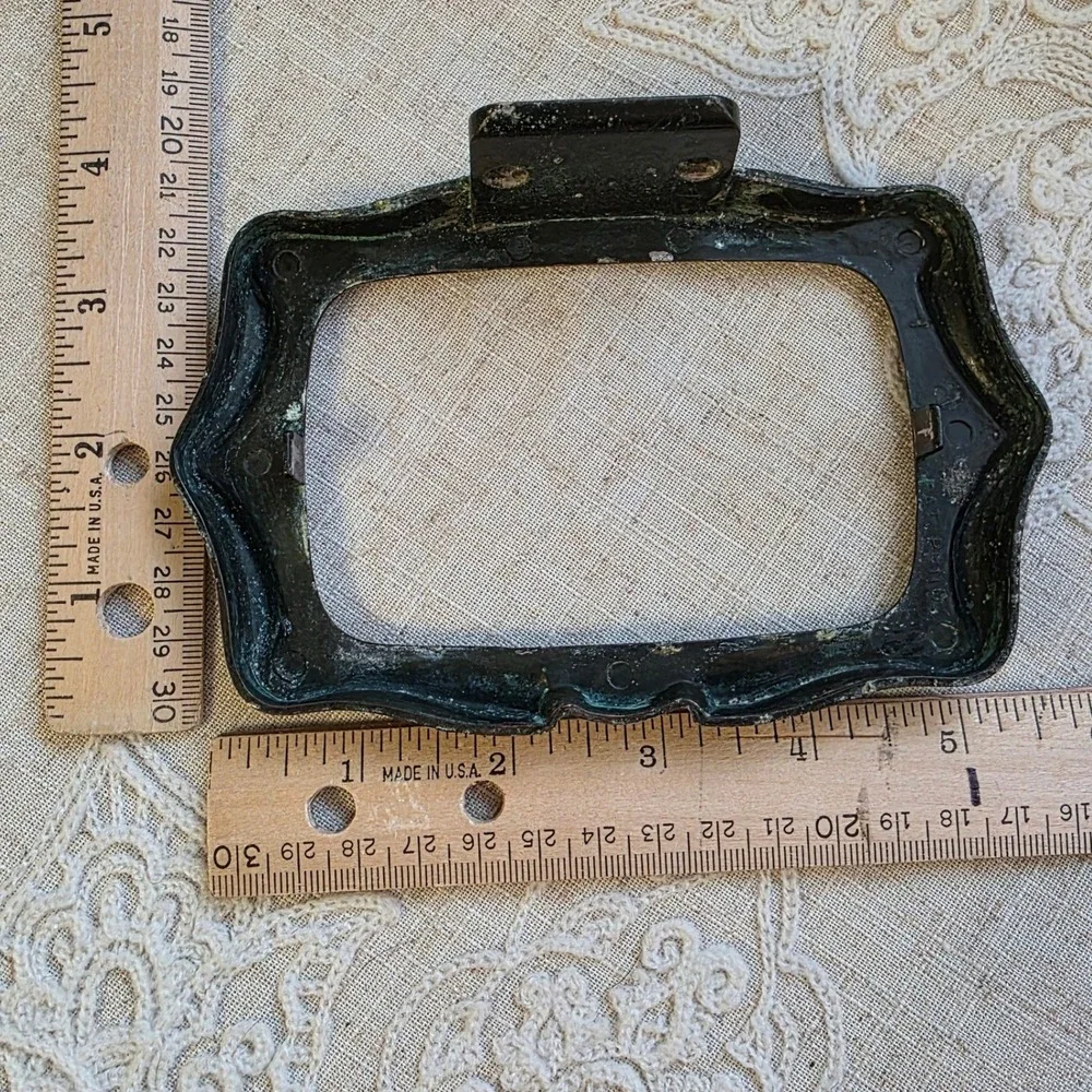 Vintage Amerock Carriage Metal Soap Dish Holders Antique Brass Brutalist MCM